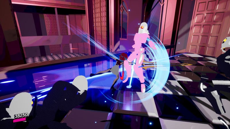 Combat scene under pressure from multiple hostile enemy waves