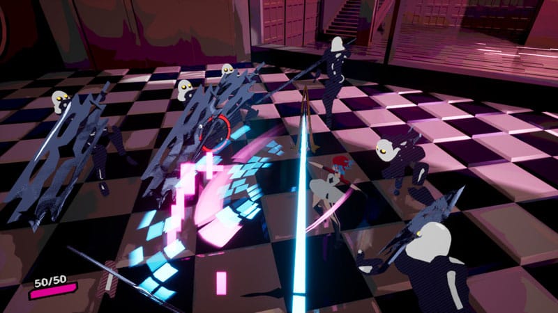 Intense combat sequence with increasing enemy wave difficulty