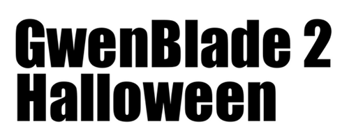 GwenBlade: Halloween logo for roguelike horror action game