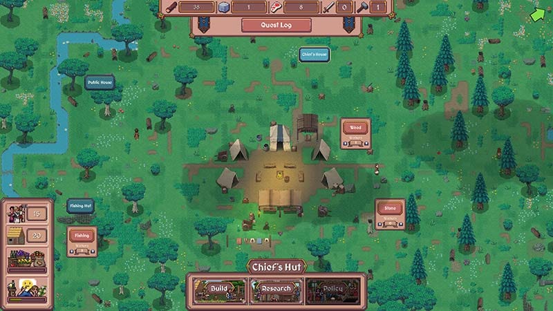 Interface screen displaying research and kingdom management information
