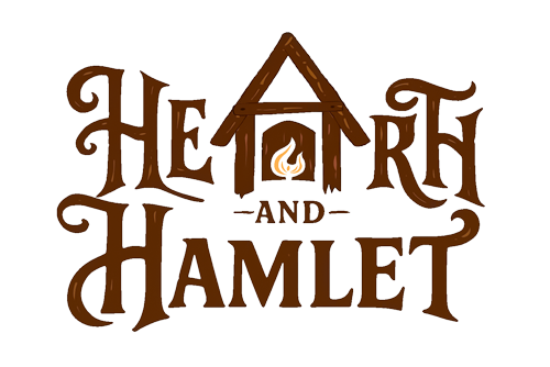 Hearth and Hamlet logo for a medieval kingdom builder