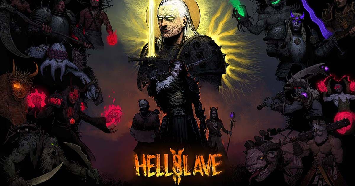Promotional artwork showing the Archon confronting a world consumed by demons