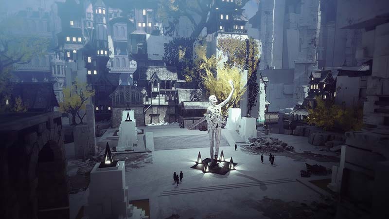 Story-rich interaction scene with a strange inhabitant of the Far Reaches