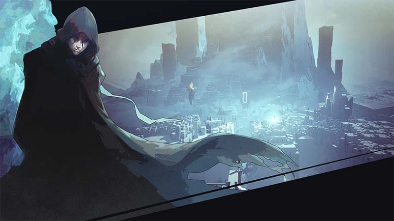 Semi-open world exploration view overlooking the Nameless City environment