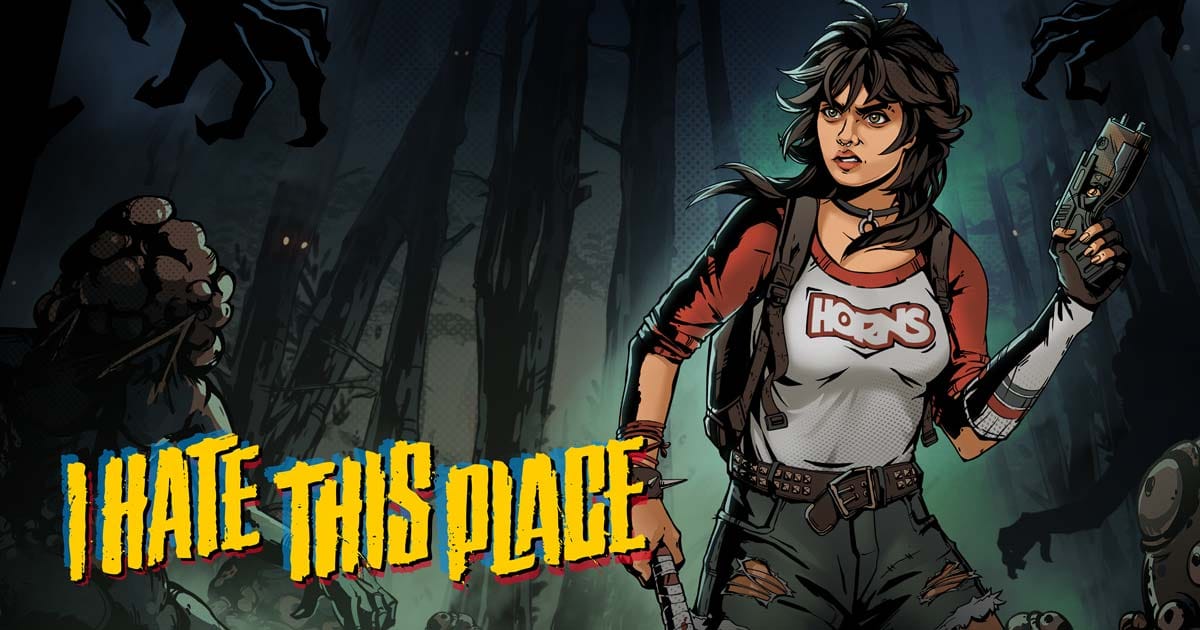 I Hate This Place key art featuring main characters and game logo