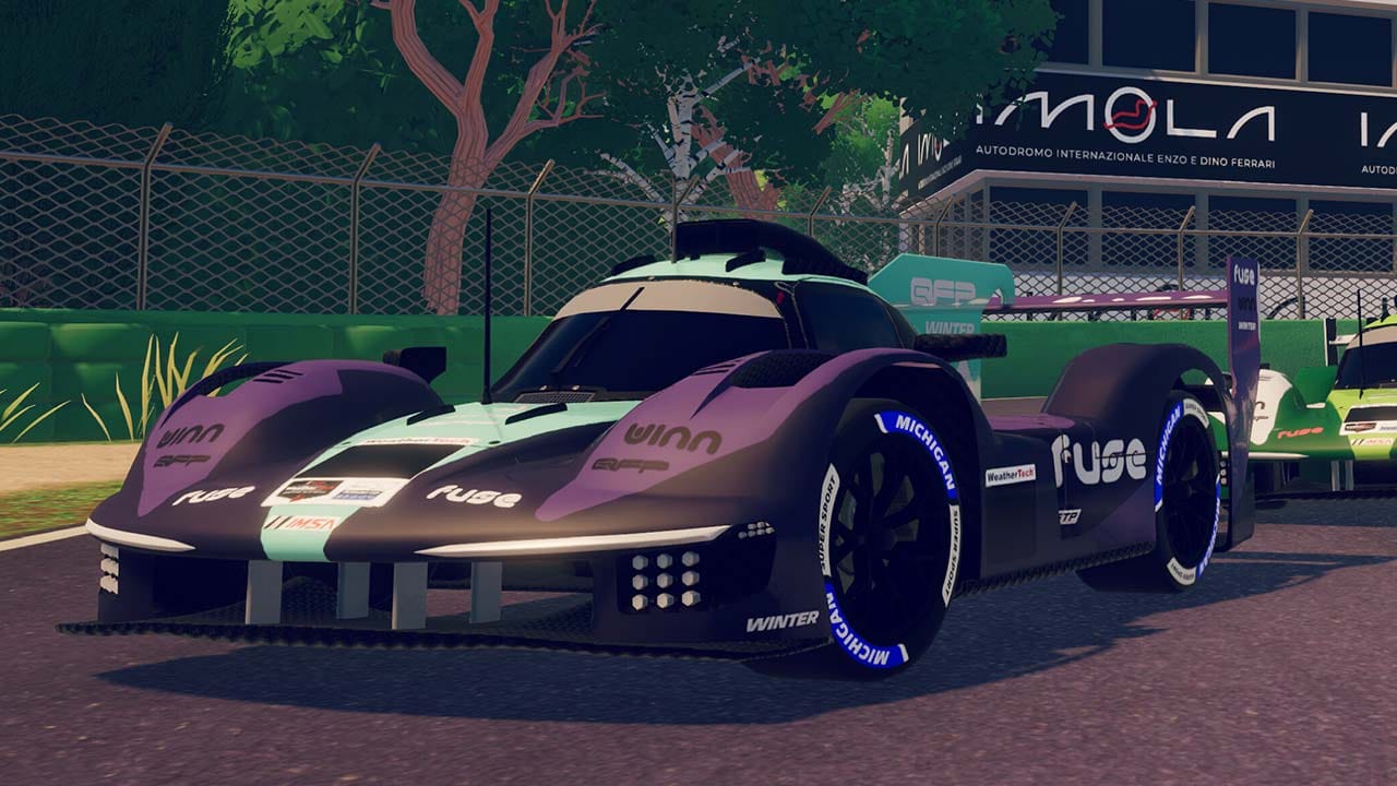 Key art from iRacing Arcade, arcade racing and management game by Original Fire Games.