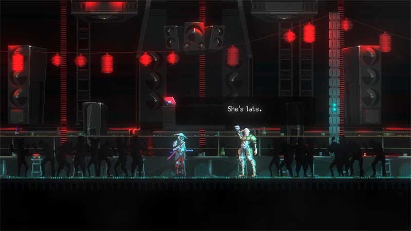 Extended gameplay demonstrating procedural level variation in Katanaut.