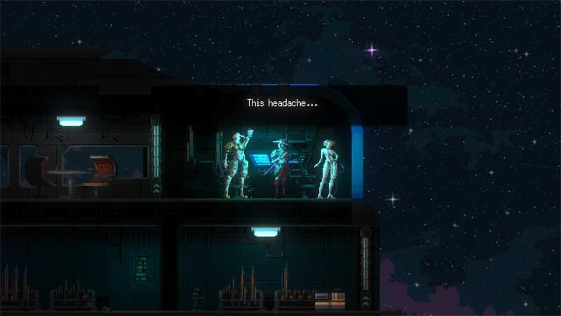 User interface and health display in Katanaut, developed by Voidmaw.