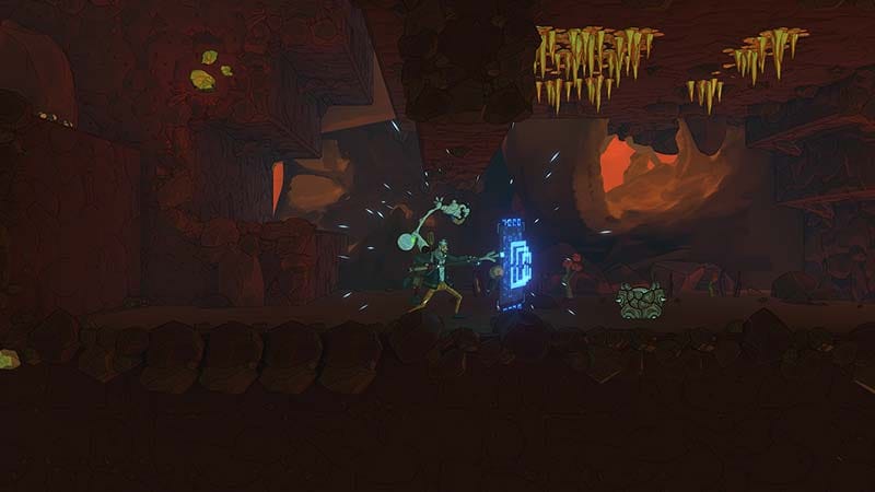 Hoverboard traversal across futuristic ruins in Kentum by Tlön Industries