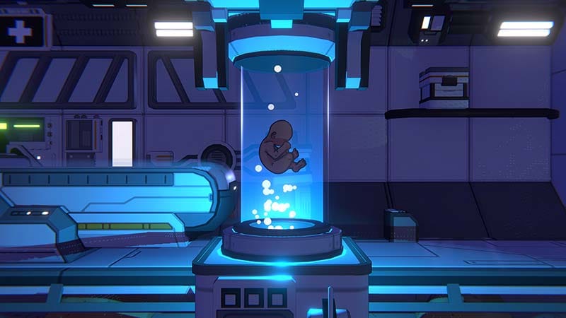 Cloning chamber respawn mechanic in Kentum by Tlön Industries and indienova