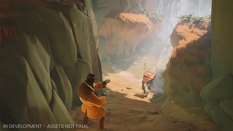 Exploration view across a stylized map with multiple traversal routes