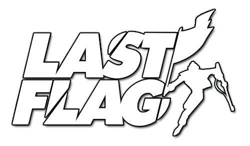 Last Flag logo with bold stylized lettering reflecting a 70s game show theme