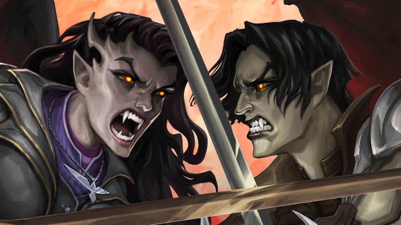 Gameplay showing combat and vertical traversal in the dark fantasy world of Nosgoth