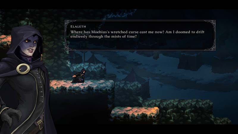 Vertical movement and combat mechanics in a dark fantasy action platformer