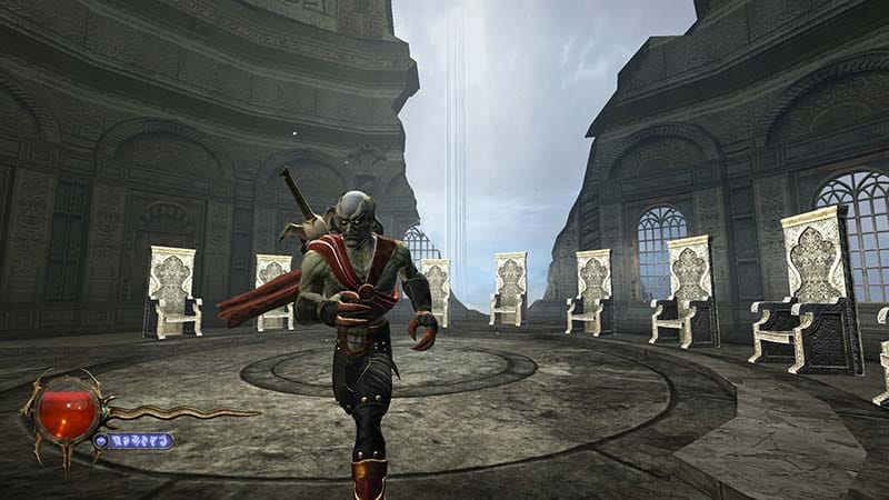 In-game scene from the Legacy of Kain series showing gothic environments and exploration.