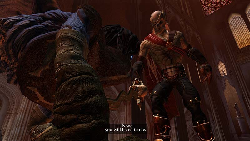 Story-driven gameplay scene set in the world of Nosgoth.