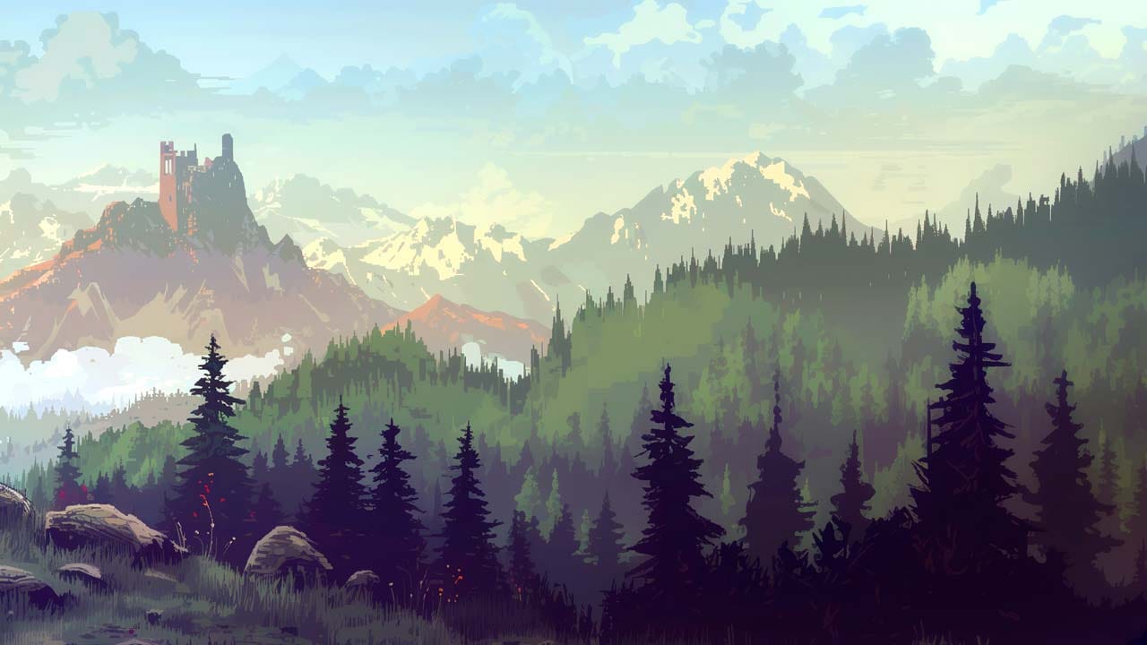 Gameplay scene from Loot of Baal showing idle RPG combat and fantasy adventure setting