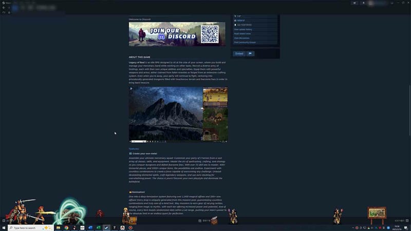 Gameplay screenshot from Loot of Baal showing automated RPG combat