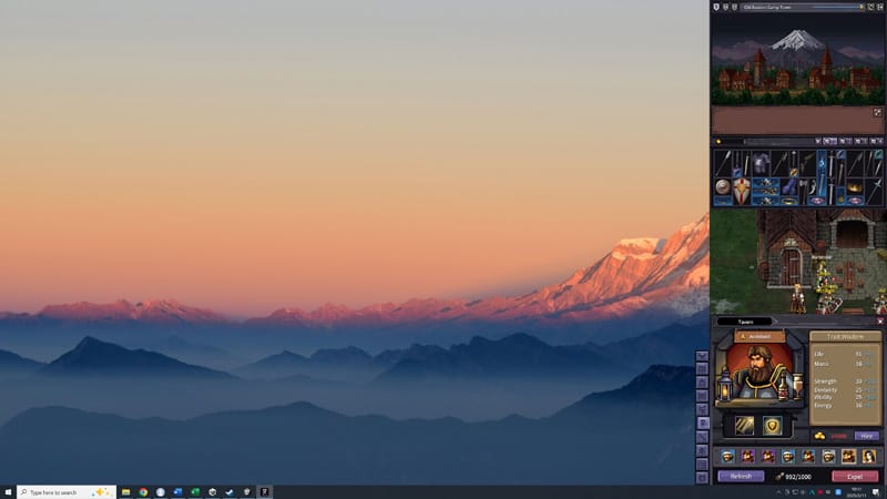 Idle RPG gameplay screen from Loot of Baal with characters battling enemies