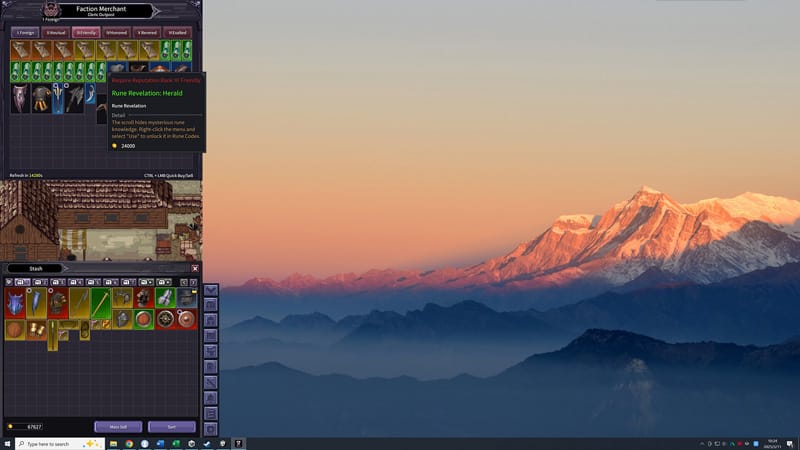 Fantasy RPG gameplay screen from Loot of Baal with enemies and character party