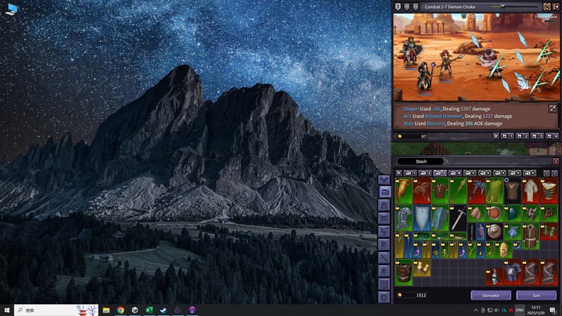 Loot of Baal interface showing crafting and equipment customization
