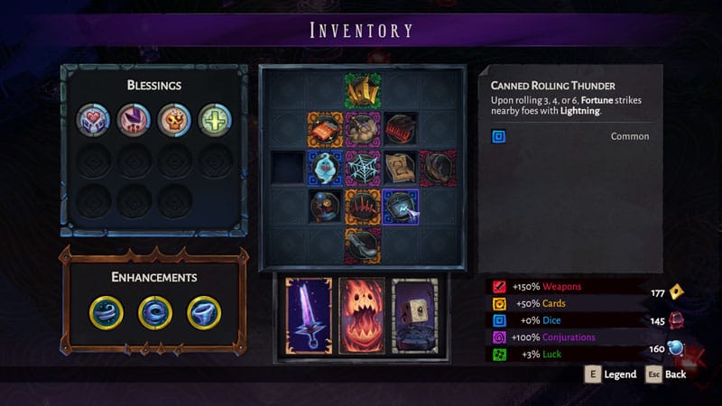 Gameplay screenshot showing action RPG combat and enemies in Lost in Random The Eternal Die