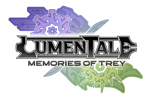 LumenTale: Memories of Trey title logo with fantasy RPG typography