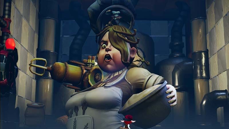 Nai exploring rooftops and vertical platforms in Manairons adventure game