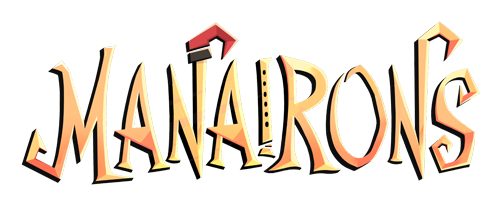 Official logo for Manairons 3D action-adventure indie game with flute combat
