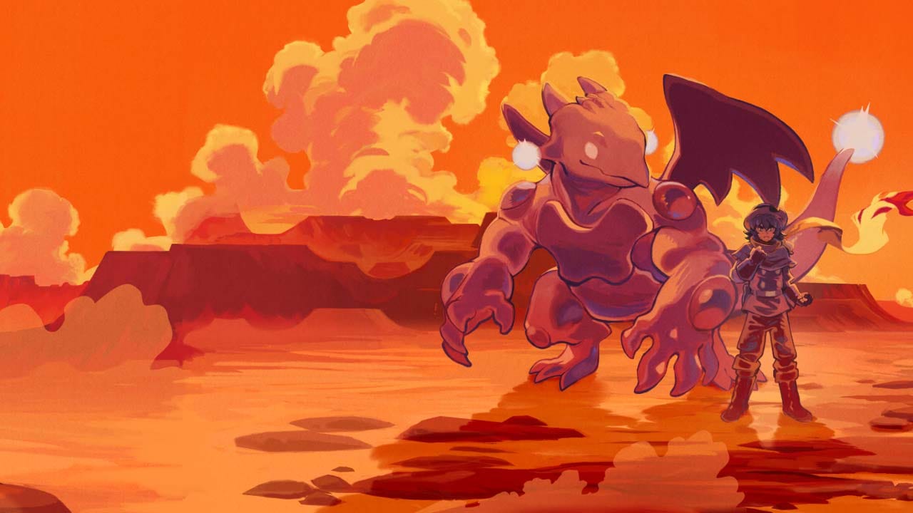 Pixel art open world environment with varied terrain and exploration paths