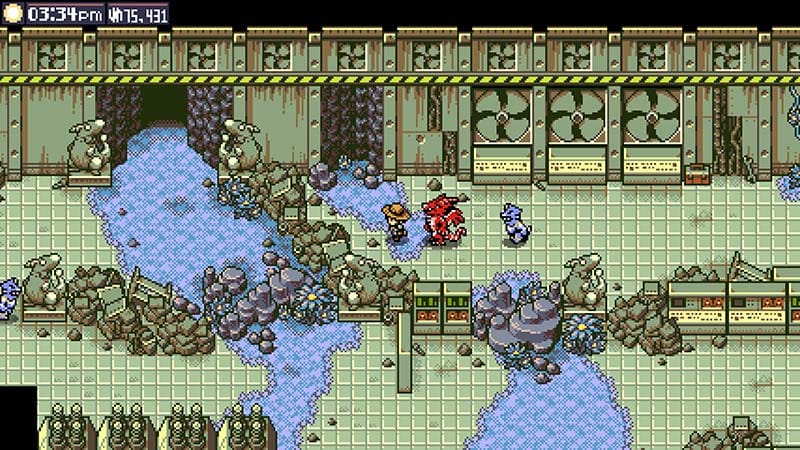 Vertical exploration area with platforms and environmental design