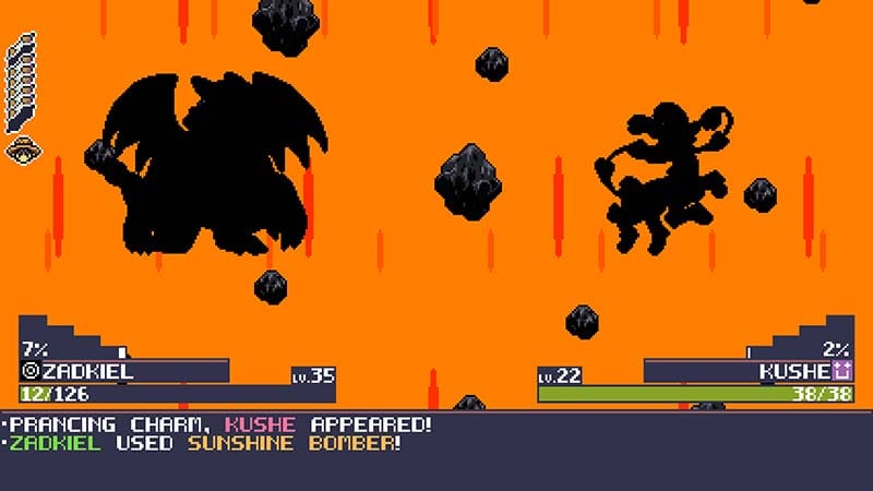 Exploration view of open world area with roaming creatures