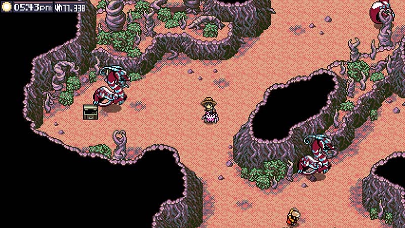 Environment view with layered paths and exploration routes