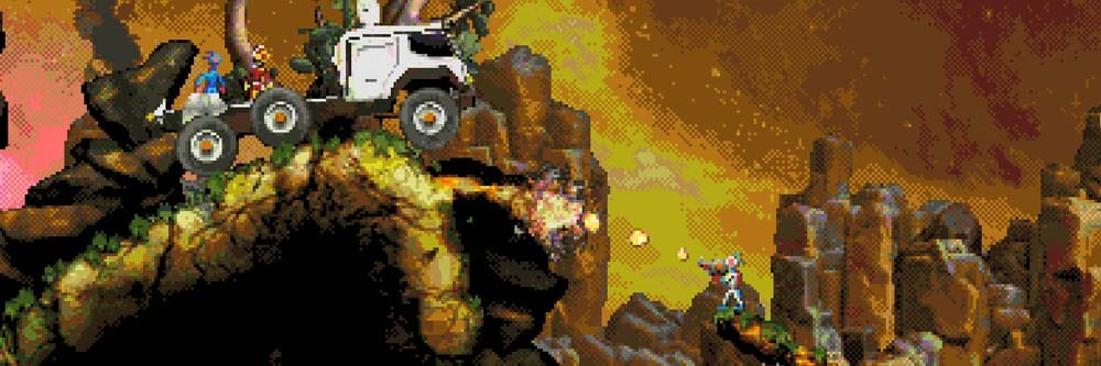 Wide cinematic view of alien moonscape with rescue team moving to extraction
