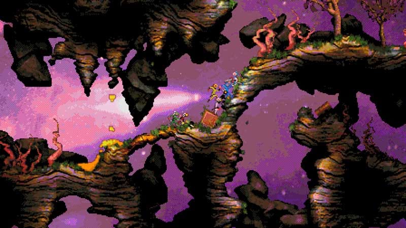 Real-time combat against alien enemies during a rescue mission