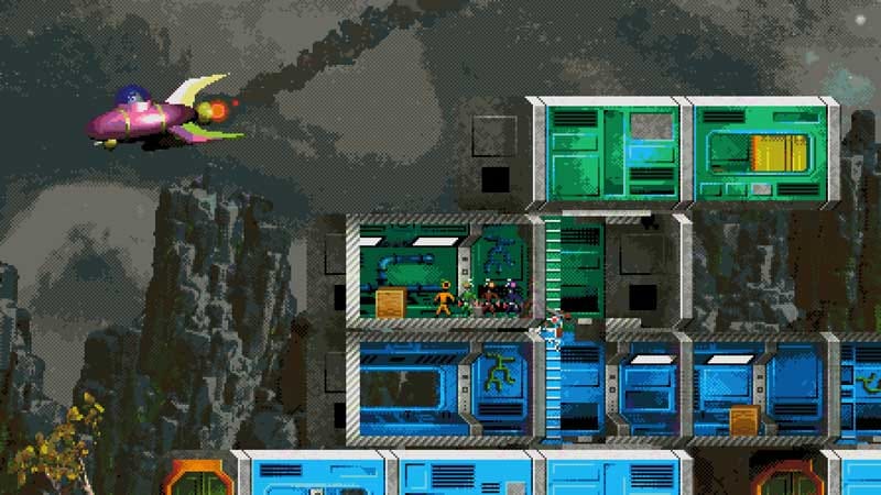 High intensity sequence with multiple enemies and unstable terrain