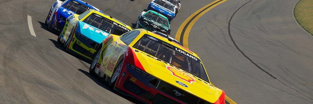 Banner Image of gameplay for NASCAR 25 by iRacing