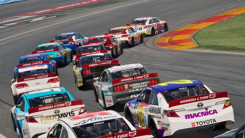 Detailed vehicle model in a realistic racing game