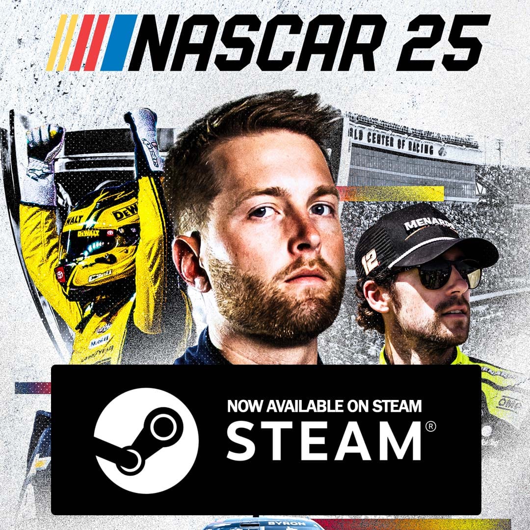 NASCAR 25 on Steam – promotional game image