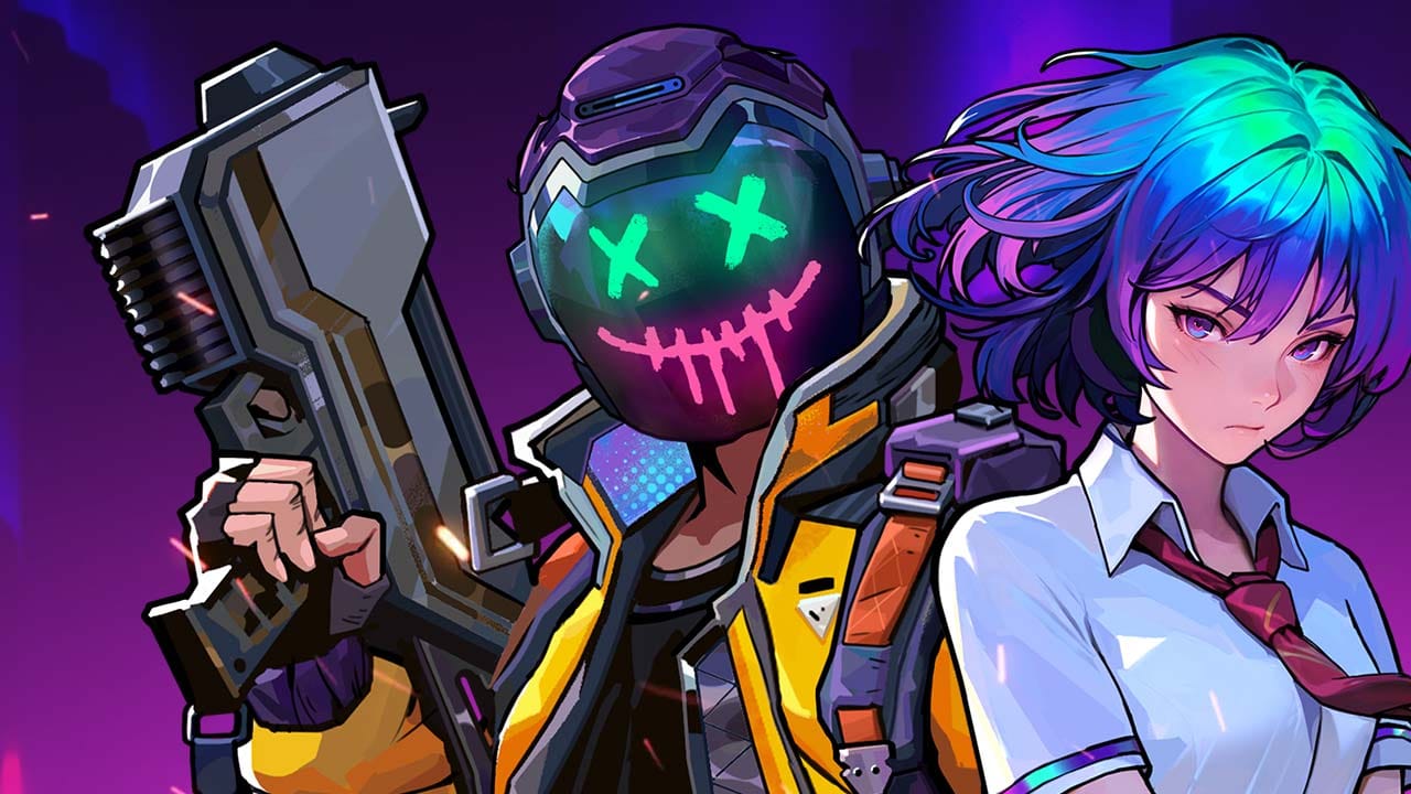 Pixel graphics gameplay scene from Neon Abyss 2 action roguelike