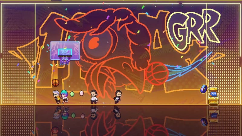 Exploration and platforming scene with multiplayer co-op in Neon Abyss 2