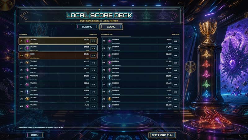 Boss encounter featuring large enemy attacks in a sci-fi space environment