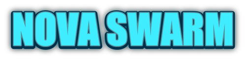 Nova Swarm logo representing the arcade space shooter by Tiny Foundry