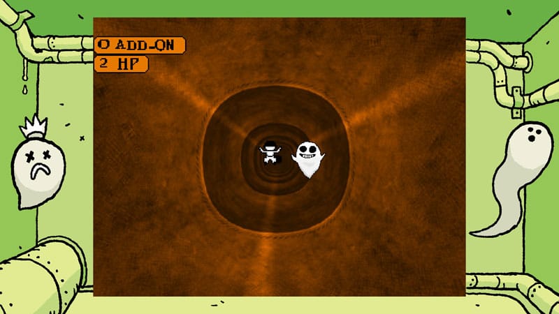 In-game screenshot from OFF showing its surreal RPG world and gameplay environment.