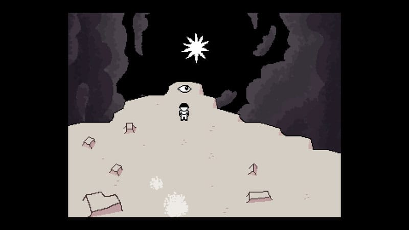 OFF gameplay image showing story-rich zones and the surreal 2D RPG experience.