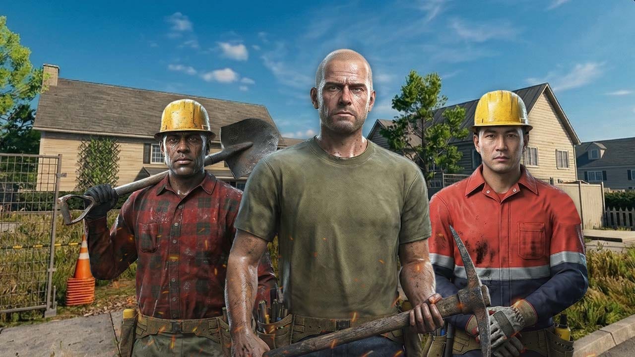 Industrial mining environment with a factory, excavation site, and heavy equipment