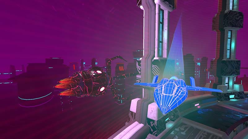 Fast-paced combat sequence inside a Perseon-6 district