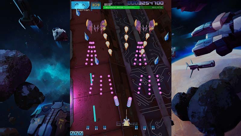 Caravan mode gameplay focused on score optimization within a timed arcade challenge