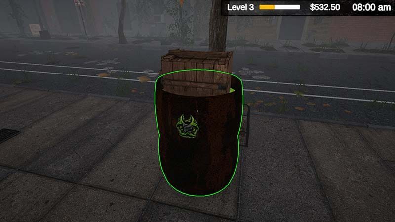 Gameplay scene showing defensive action during a zombie attack