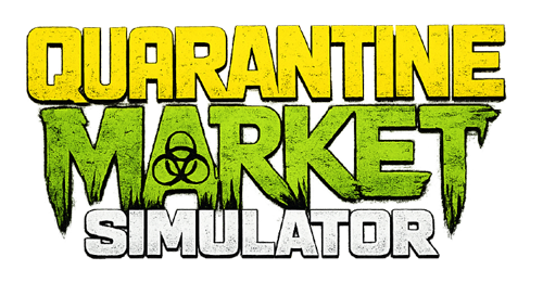 Official logo for Quarantine Market Simulator showing the game title artwork